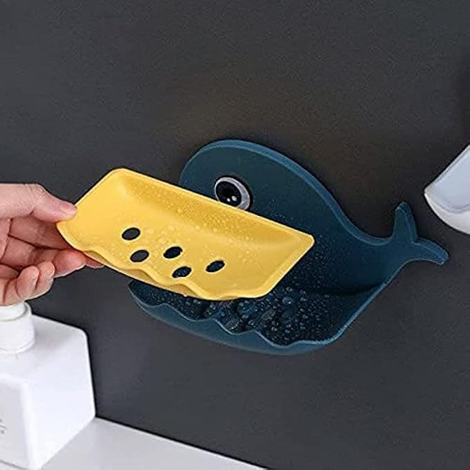 Fish-Shaped Double-Layer Wall-Mounted Soap Holder