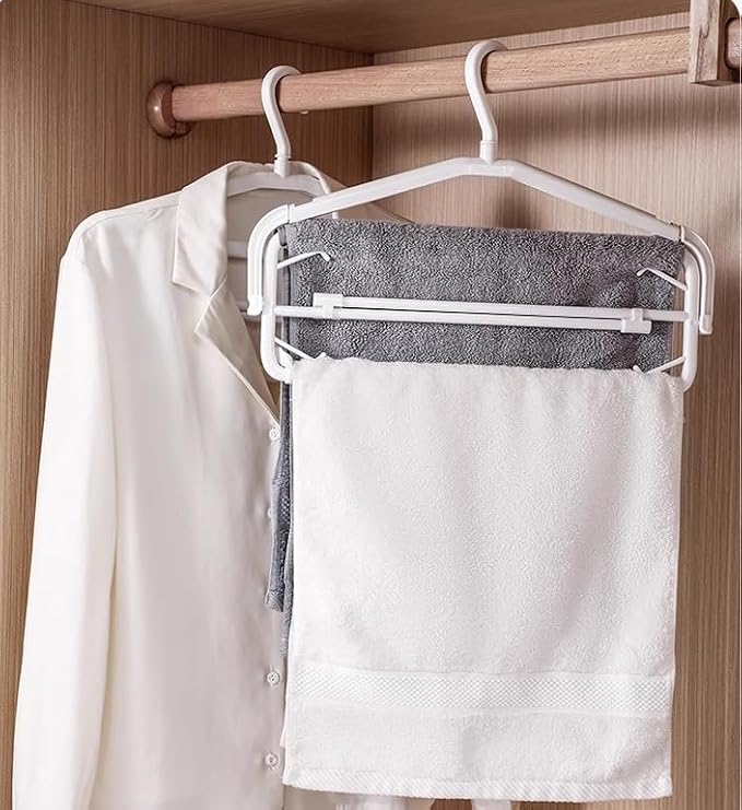 Multi-Purpose Extendable Clothes Hanger for Travel & Home