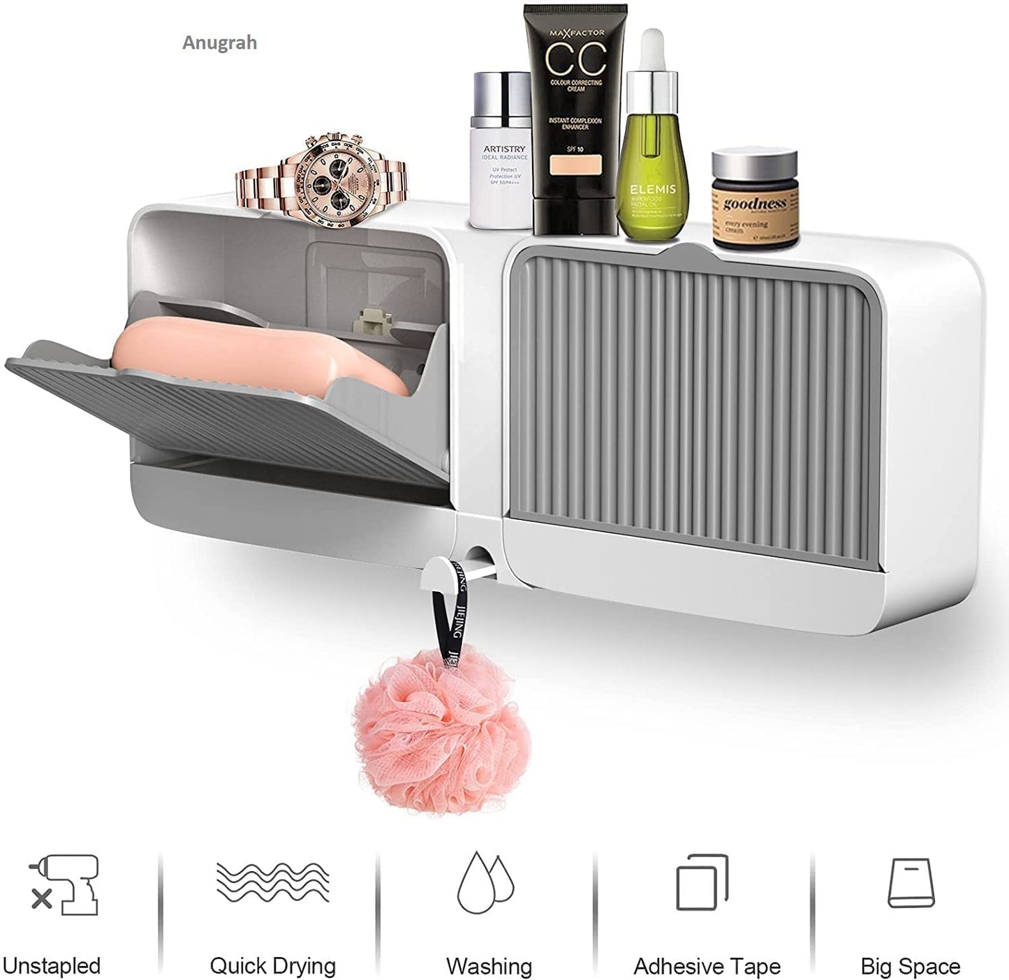 Double Soap Box (Wall-Mounted)