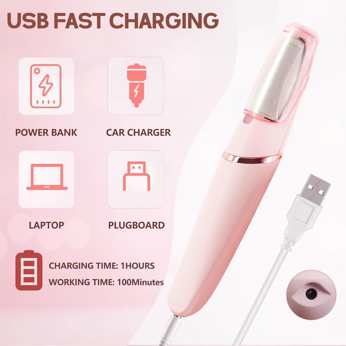 Rechargeable Pedicure Tool - Ultimate Foot Callus Remover