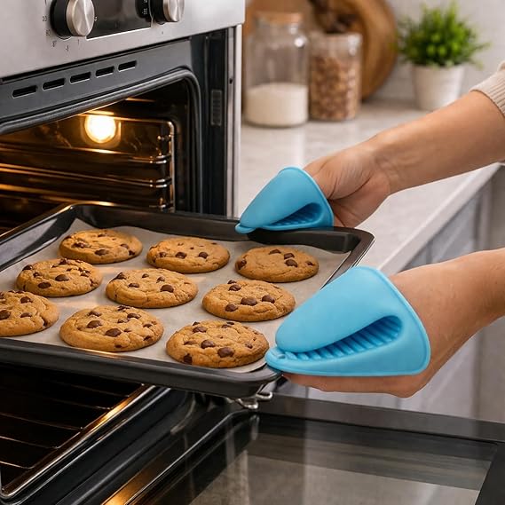 Premium Silicone Mini Oven Mitts - Heat Resistant