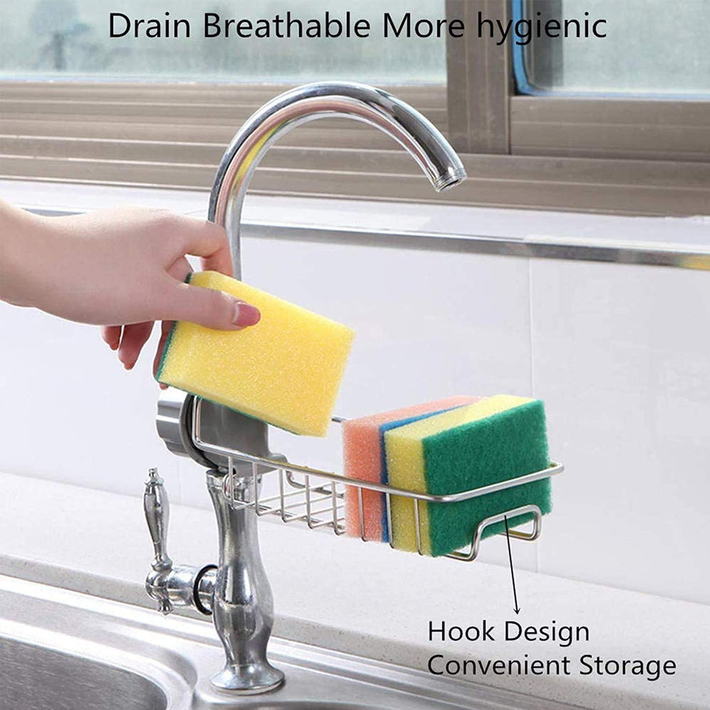 Kitchen Sink Faucet - Free 3 Non-Scratch Dish Wash Cloth (worth 149/-)
