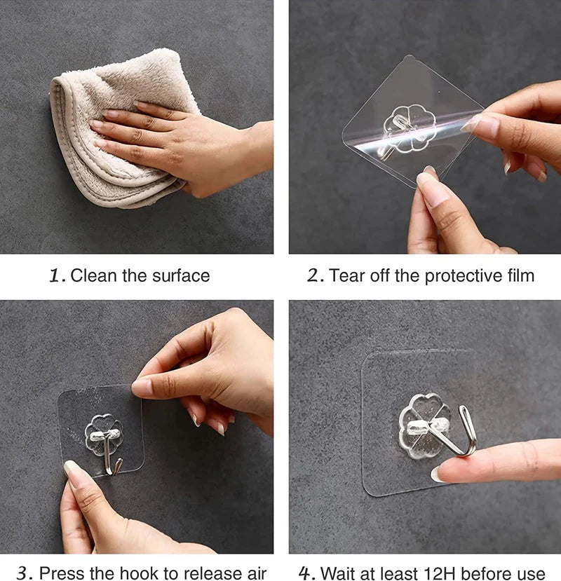 180° Adjustable Adhesive Steel Hook