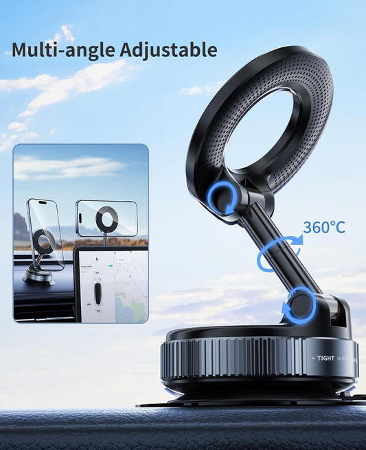 360° Vacuum Magnetic Phones Holder - Free (349/-) 3-in-1 Speed Charging Cable