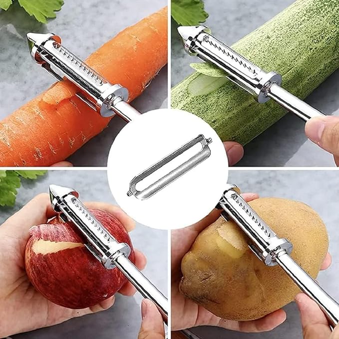 3 in 1 Stainless steel Multifunctional Veggie Peeler