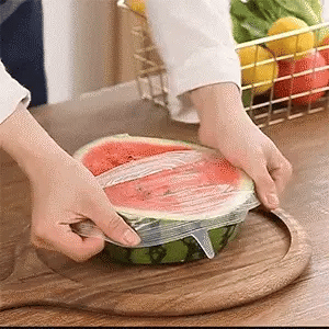 Reusable Silicone Stretch Lids For Food Cover ( Set of 6 )