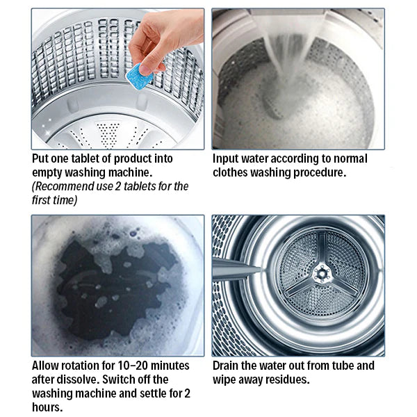 Washing Machine Cleaner Tablets (Buy 6 Get 12 Free)