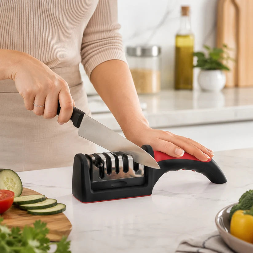 Premium 4-Stage Multi-Function Kitchen Knife Sharpener (G)