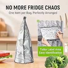 Reusable Aluminum Foil Begs - Safe Food Storage