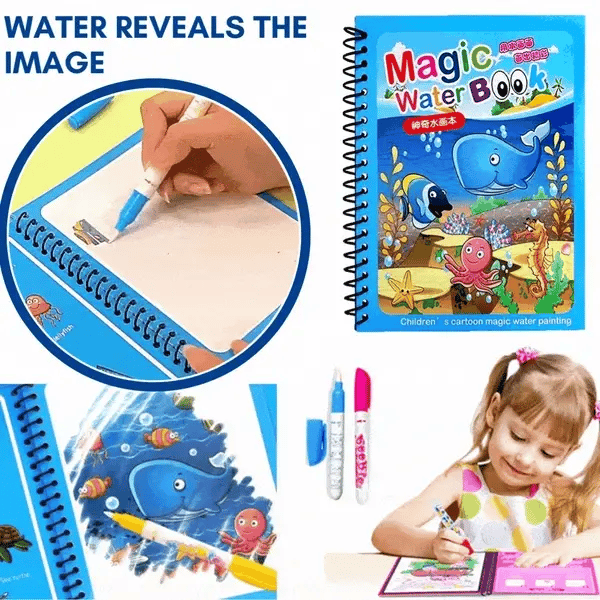 Magic Water Painting Book