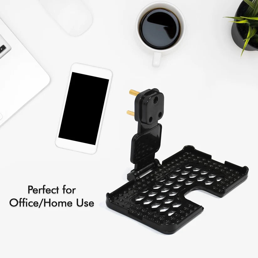 Mobile Holder With 3-Pin Socket – Premium Charging Stand