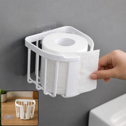 Self Adhesive Toilet Paper Holder Bathroom Organizer