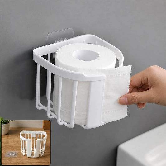 Self Adhesive Toilet Paper Holder Bathroom Organizer