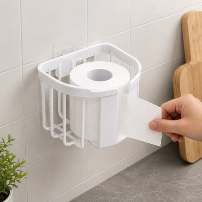 Self Adhesive Toilet Paper Holder Bathroom Organizer