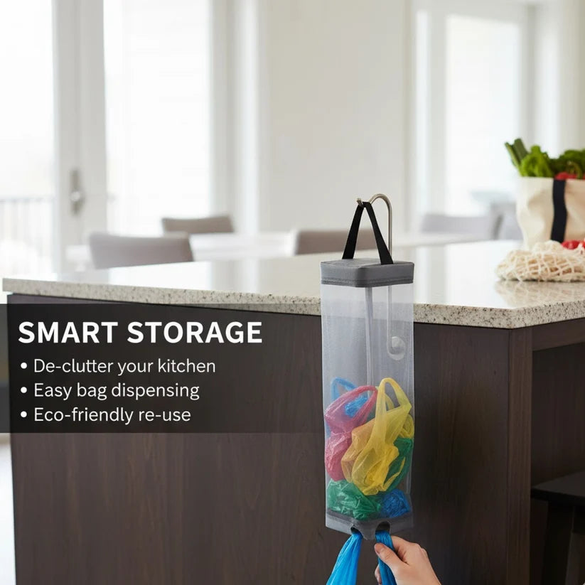 Hanging Waste Bag Holder - Easy Storage (G)