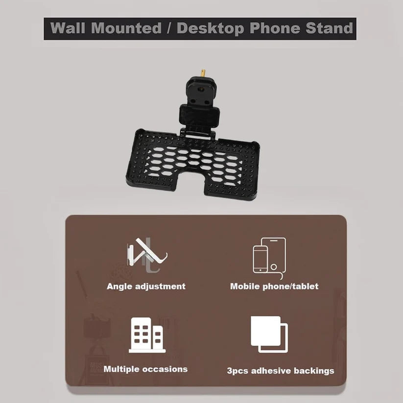 Mobile Holder With 3-Pin Socket – Premium Charging Stand