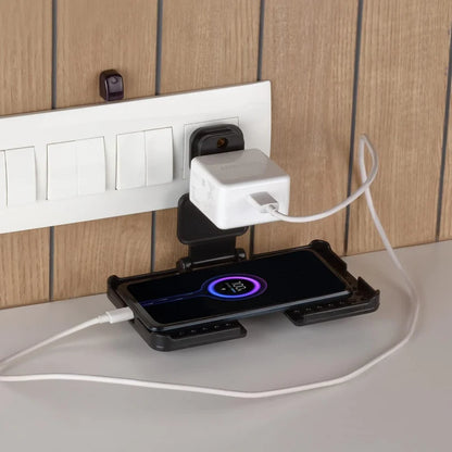 Mobile Holder With 3-Pin Socket – Premium Charging Stand