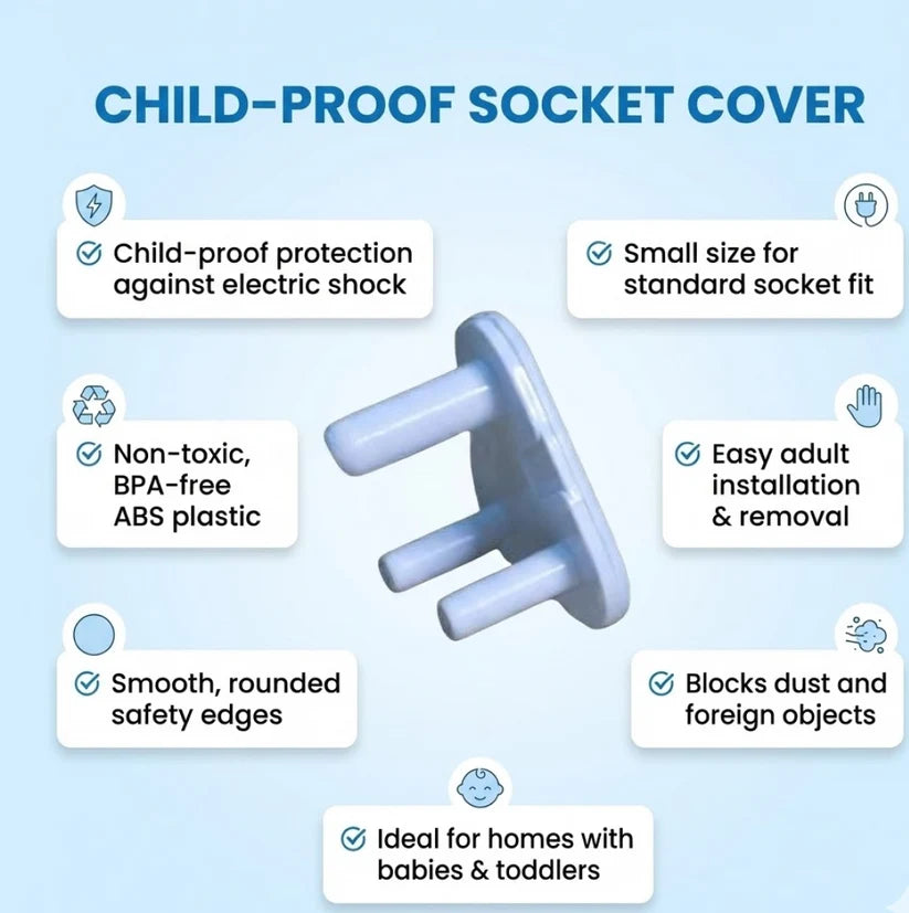 Baby Safety Socket Covers  Electrical Outlet Protection