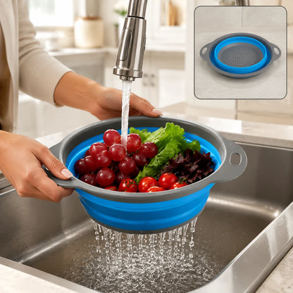 Silicone Kitchen Strainer Basket Easy Washing Solution