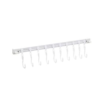 Cabinet Sliding Hook Rack | Adjustable Hooks [40cm]