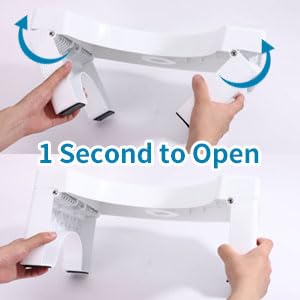 Foldable Toilet Step Stool - Non Slip Heavy Duty