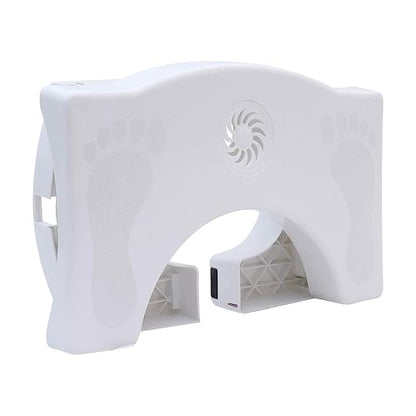 Foldable Toilet Step Stool - Non Slip Heavy Duty