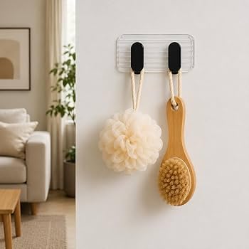 Heavy Duty Self Adhesive Wall Hook for Kitchen & Bathroom