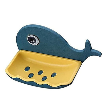 Fish-Shaped Double-Layer Wall-Mounted Soap Holder