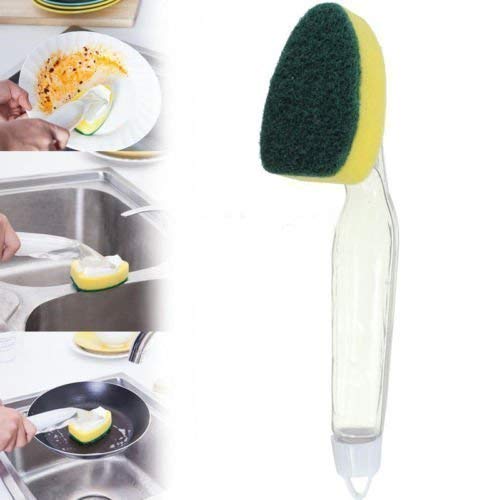 Heavy Duty Soap Dispensing Brush  – Easy Kitchen Cleaning