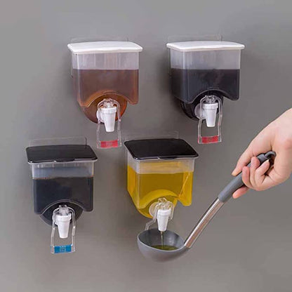 Smart Press Oil & Sauce Dispenser - Wall Mounted Storage