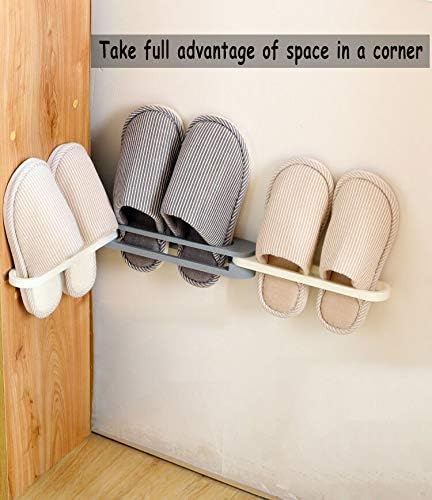 3-in-1 Wall Mounted Slipper Rack (G)