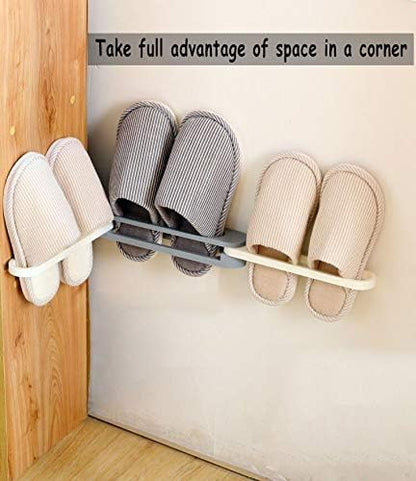 3-in-1 Wall Mounted Slipper Rack (G)