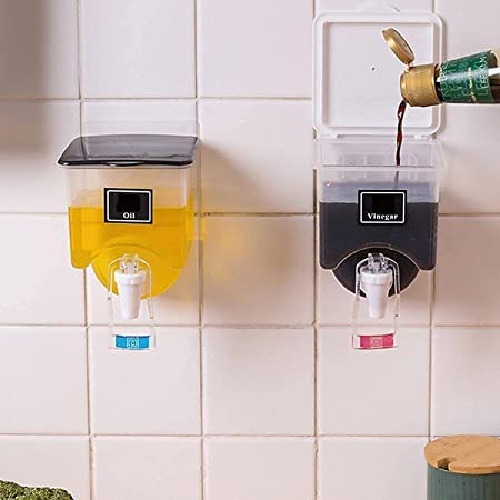 Smart Press Oil & Sauce Dispenser - Wall Mounted Storage