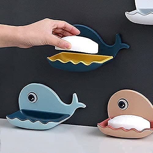 Fish-Shaped Double-Layer Wall-Mounted Soap Holder