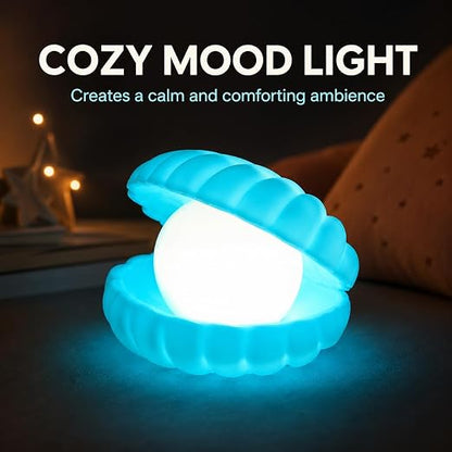 Pearl Shell Night Lamp – Enchanting Ocean Decor Light