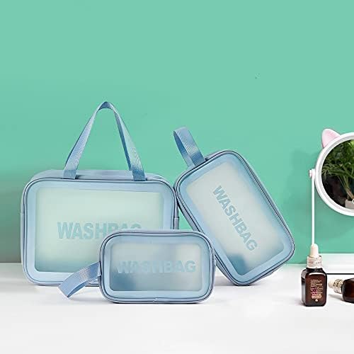 Travel Kit (Set of 3) Washbag Organizer with Clear Window (G)
