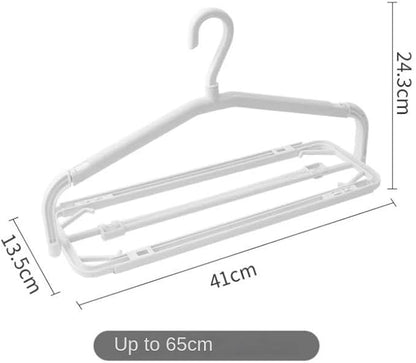 Multi-Purpose Extendable Clothes Hanger for Travel & Home