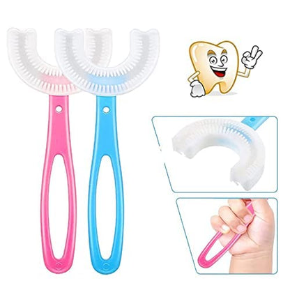 U-Shaped Kids Toothbrush - Daily Dental Care