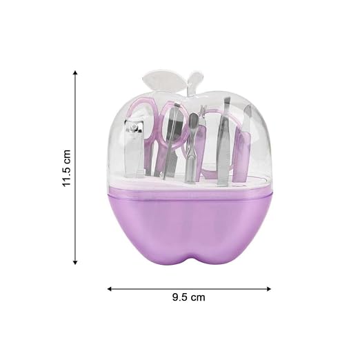 8-in-1 Apple Shape Manicure Set for Men & Women - Complete  Kit