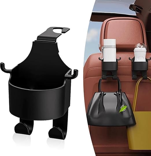 Car Seat CUP Holder & Phone Hook Organizer (Premium)