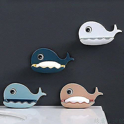 Fish-Shaped Double-Layer Wall-Mounted Soap Holder