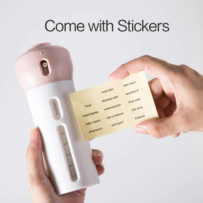 4-in-1 Refillable Travel Dispenser Bottle | Leak Proof