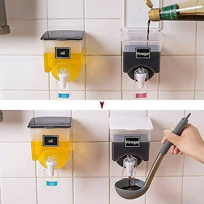 Smart Press Oil & Sauce Dispenser - Wall Mounted Storage