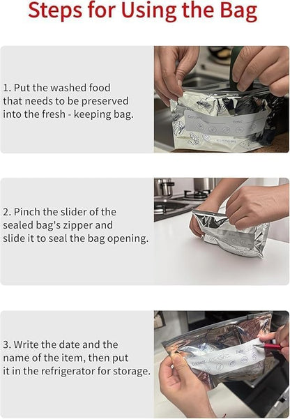Reusable Aluminum Foil Begs - Safe Food Storage