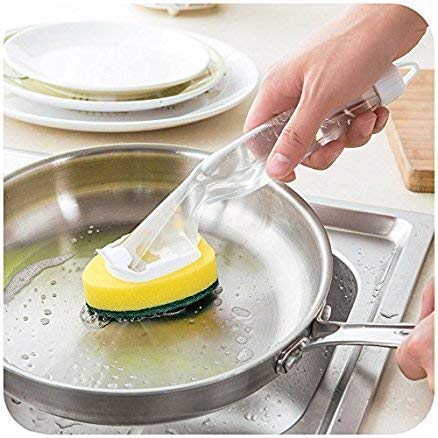 Heavy Duty Soap Dispensing Brush  – Easy Kitchen Cleaning