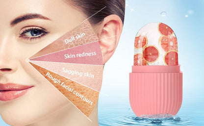 Reusable Silicone Ice Cube Massager - Ice Roller for Face