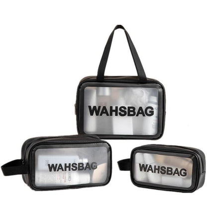 Travel Kit (Set of 3) Washbag Organizer with Clear Window