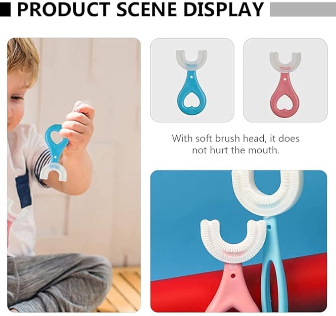 U-Shaped Kids Toothbrush - Daily Dental Care