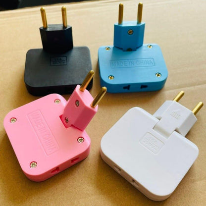 Smart 3-in-1 Rotatable Plug Adapter – Space Saving Design