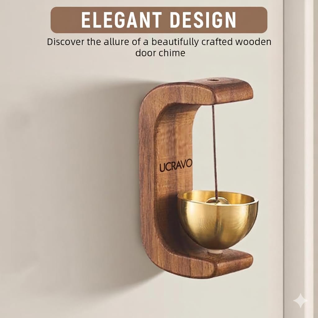 Wooden Frame Hanging Bell – Soothing Sound